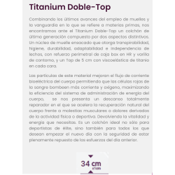 Colchón Titanium 150 * 200